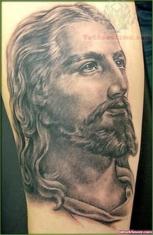 Jesus Portrait Tattoo