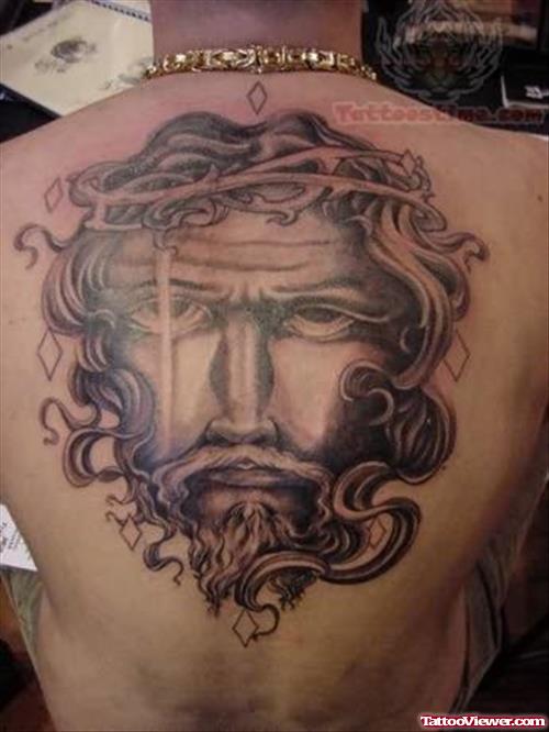 Jesus Backpiece Tattoo