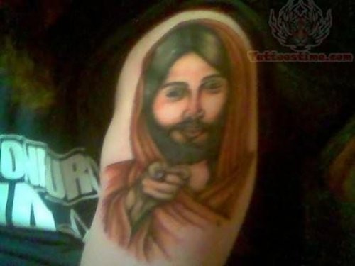 Jesus Christ Pointing вЂ“ Jesus Tattoo