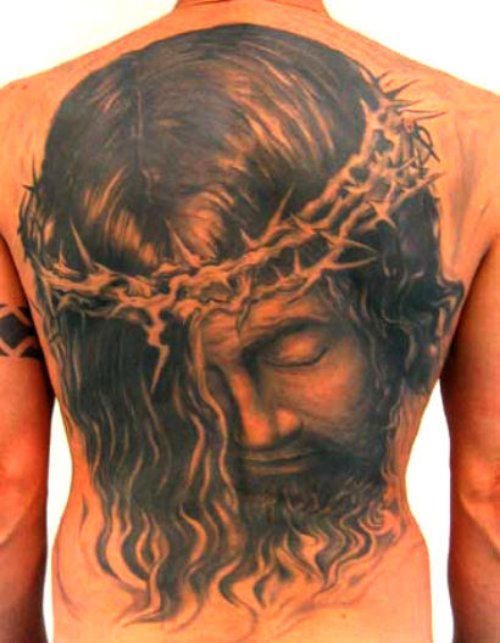 Best Jesus Tattoo On Back Body