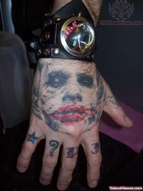 Joker Tattoo On Hand
