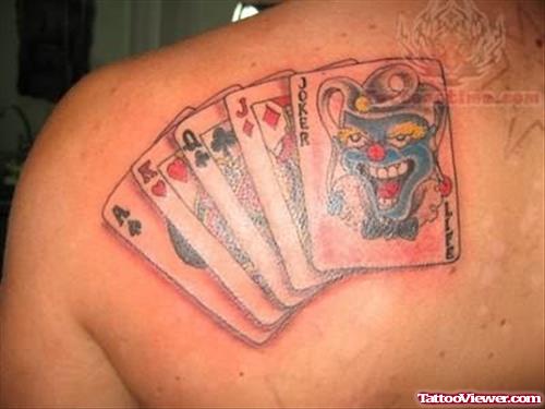 As Queen Jack King Joker Card Tattoo