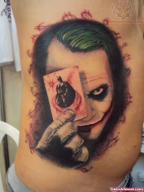 Joker And the Joker Playcard Tattoo