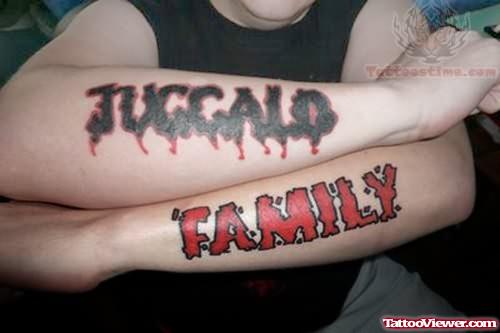 Juggalo Family Tattoos On Arm