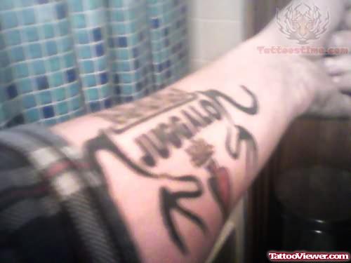 Juggalo Tattoo Design On Arm