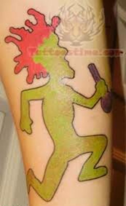 Color Ink Juggalo Tattoo