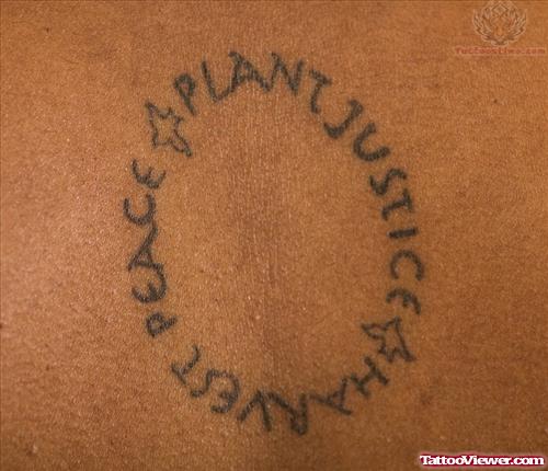 Plant Justice Tattoo