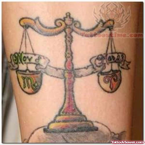 Justice Balance Tattoos