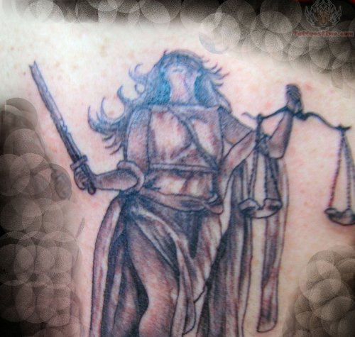 Justice Lady Tattoo