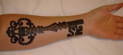 Stylish key Tattoo