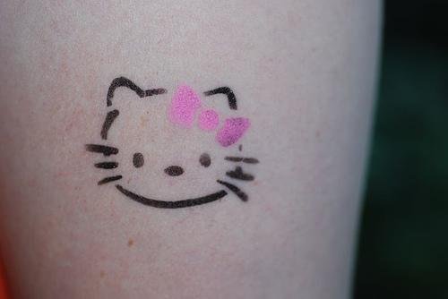 Amazing Kitty Head Tattoo
