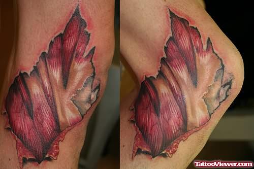 Scary Tattoo For Knee