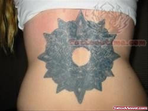 Celtic Knot Tattoo On Back Body