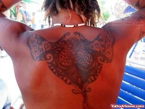 Nice Knot Tattoo On Back Body