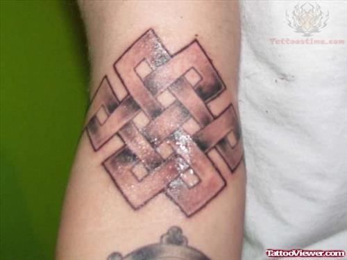 Endless Knot Tattoo For Arm