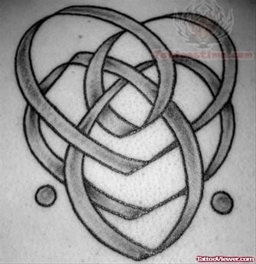 Celtic Knot Black And White Tattoo