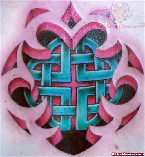Celtic Color Knot Tattoo Design