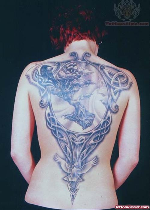 Back Body Knot Tattoo