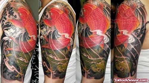 Red Koi Fish Tattoos