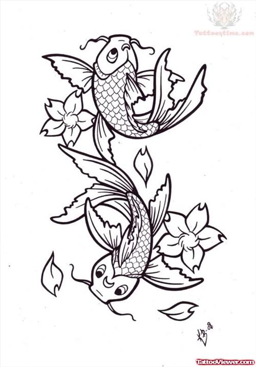 Koi Fish Tattoos Designs