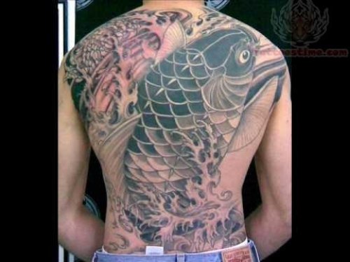 Koi Tattoo On Back