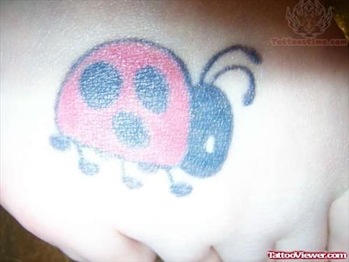 Ladybug Tattoo On Hand