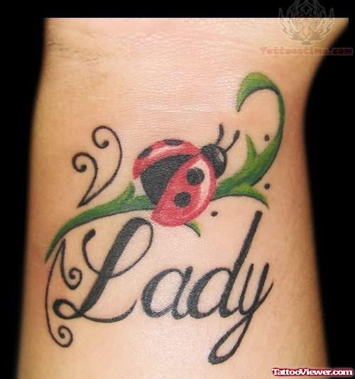 Nice Ladybug Tattoo