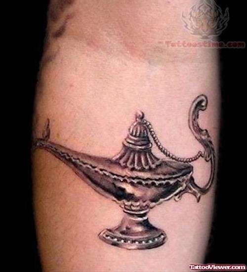 Magic Lamp Tattoo On Arm
