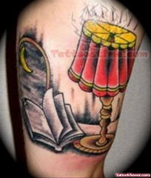 Color Ink Lamp Tattoo