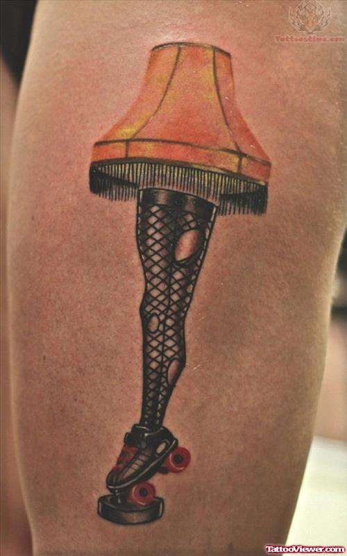 Leg Lamp Skate Tattoo