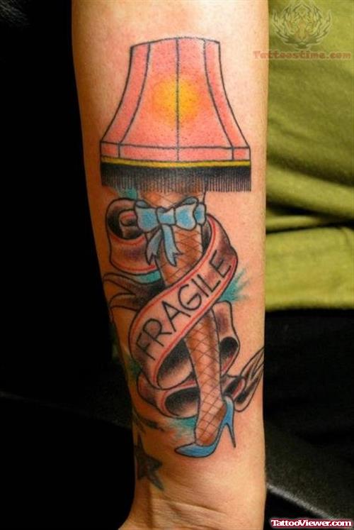 Fragile Leg Lamp Tattoo