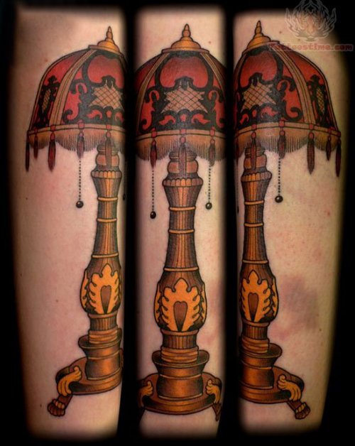 Beautiful Lamp Tattoo
