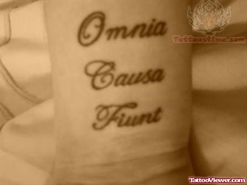 Omnia Latin Tattoo