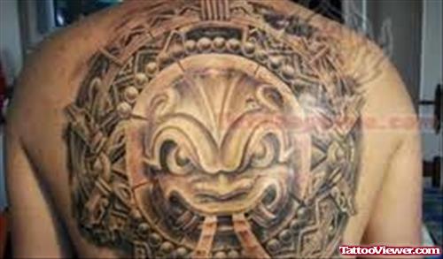 Latino Gang Tattoo On Upper Back