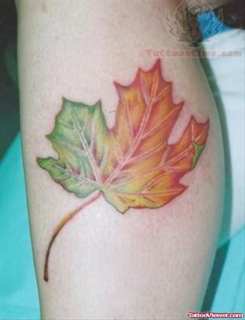 Autumn Leaf Tattoo