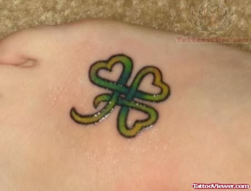 Best Four Leaf Clover Tattoo Design