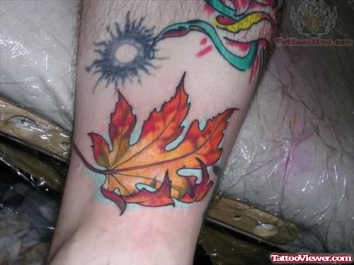 Outstanding Leaf Tattoo