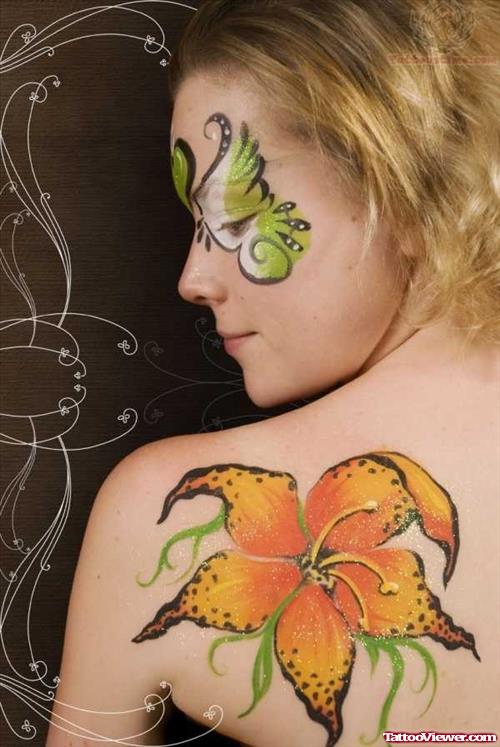 Cute Leaf Tattoos Designs On Back