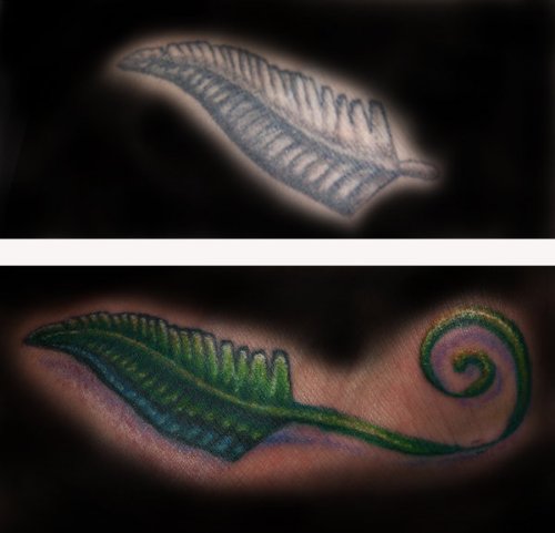 Fem Leaf Tattoos Design