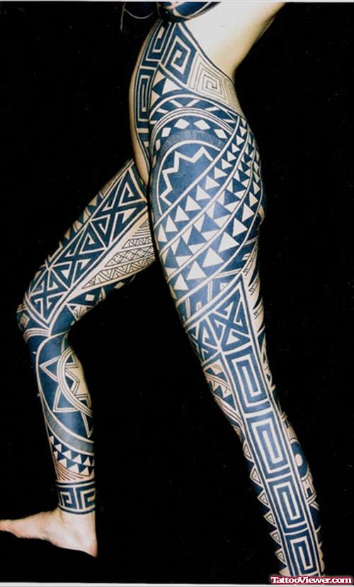 Samoan Leg Tattoos