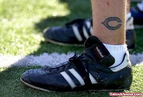 Sports Logo Tattoo On Leg
