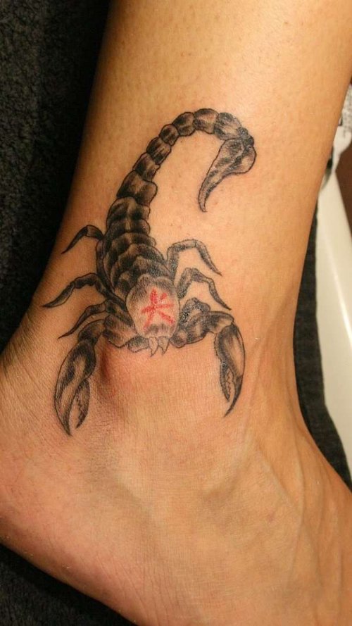 Scorpion Leg Tattoo