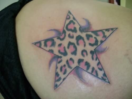 Leopard Skin Star Tattoo