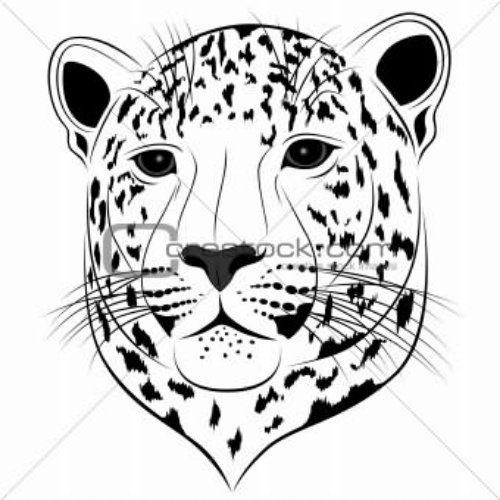 Leopard Big Face Tattoo