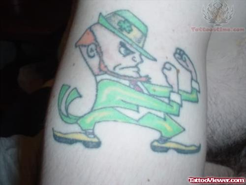 Leprechaun Fighting Tattoo