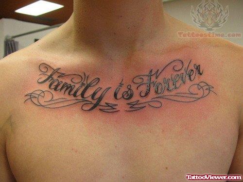 Family Lettering Tattoos