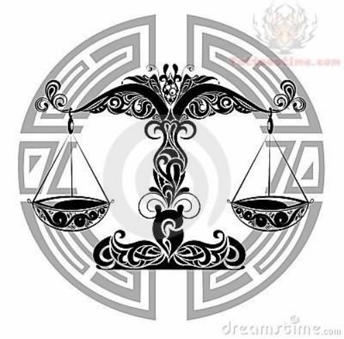 Libra Sign - Zodiac Tattoo