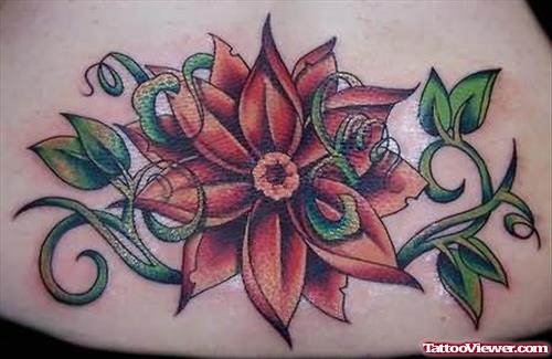 Elegant Lily Flower Tattoo