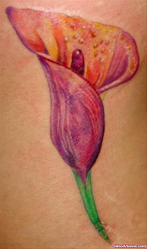 Calla Lily Flower Tattoo