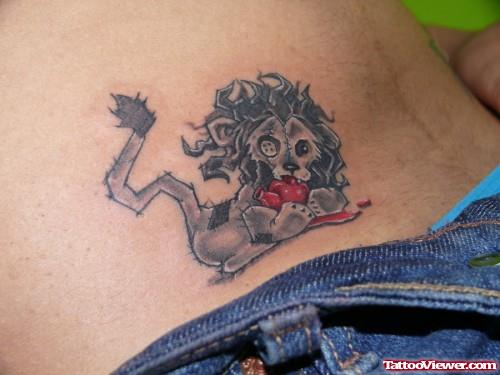 Lowerback Lion Tattoo